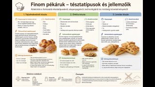 Finom pékáruk - tésztatípusok és jellemzőik